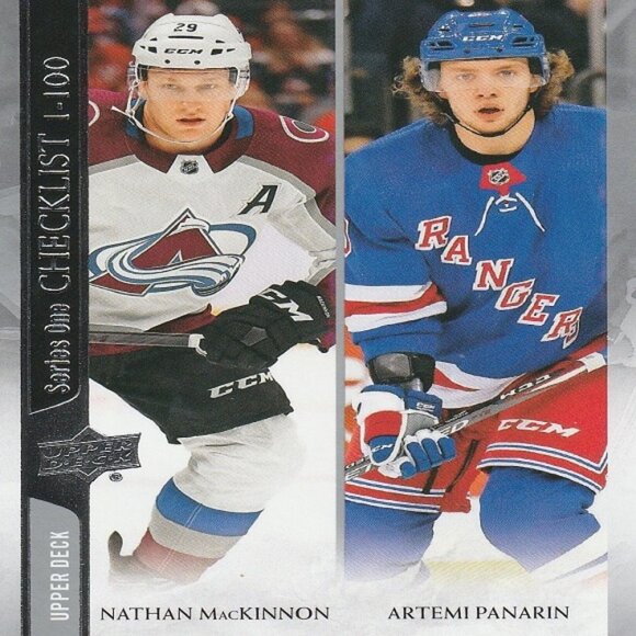 Checklist Card - 2020/2021 Upper Deck Series 1 Hockey Cards 1-100 - Number 199 - Picture 1 of 2